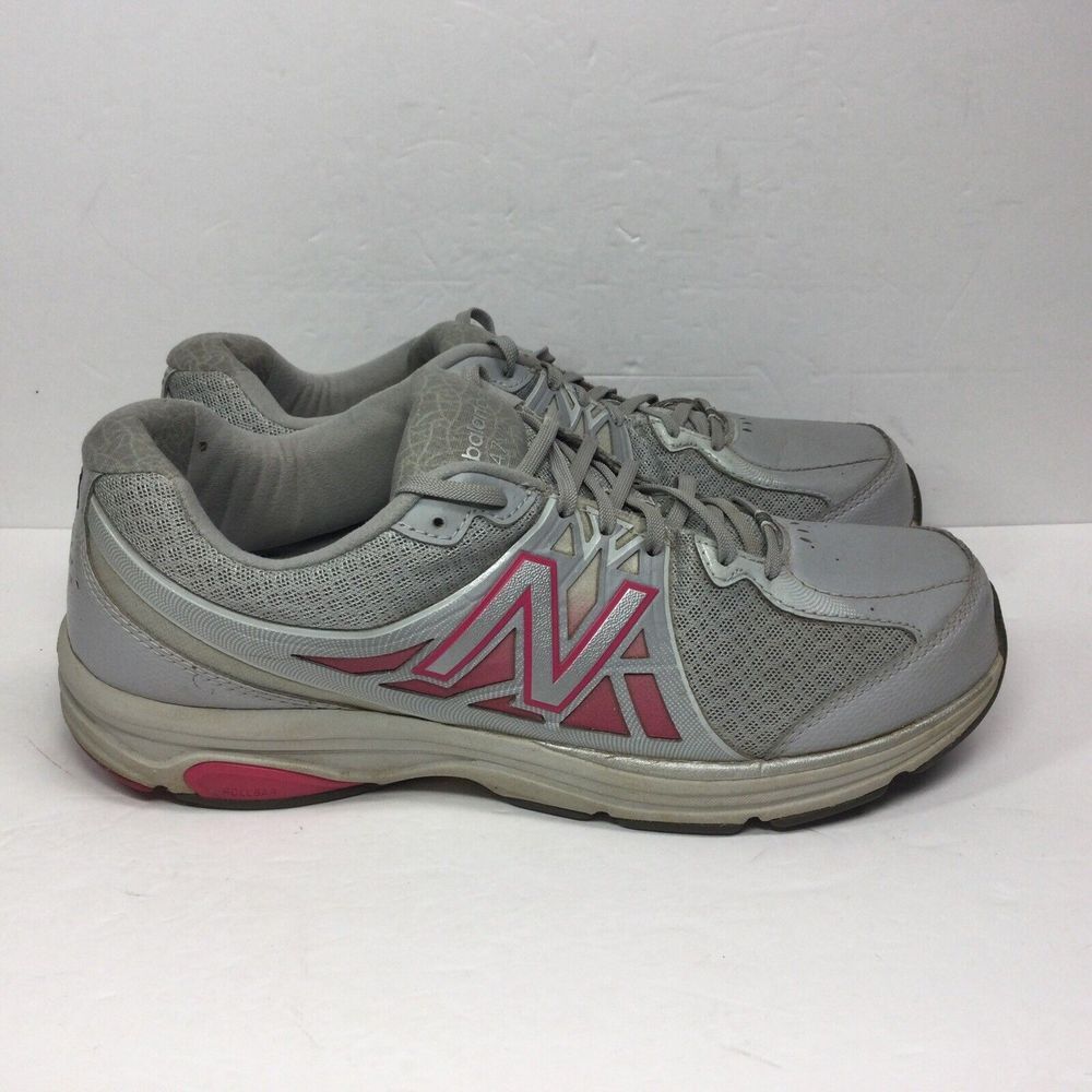 New Balance 847 V2 Running Shoes‎ Womens Sz 8.5 WW847GR2 Gray Pink  Lace Up